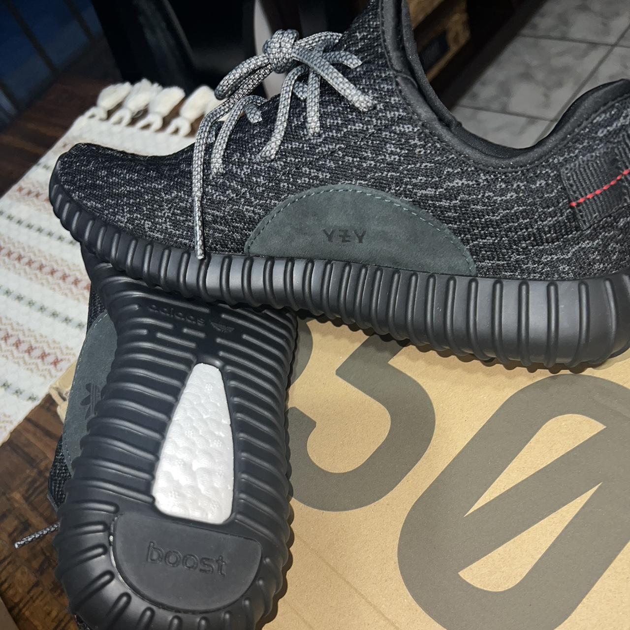 mens all black yeezys
