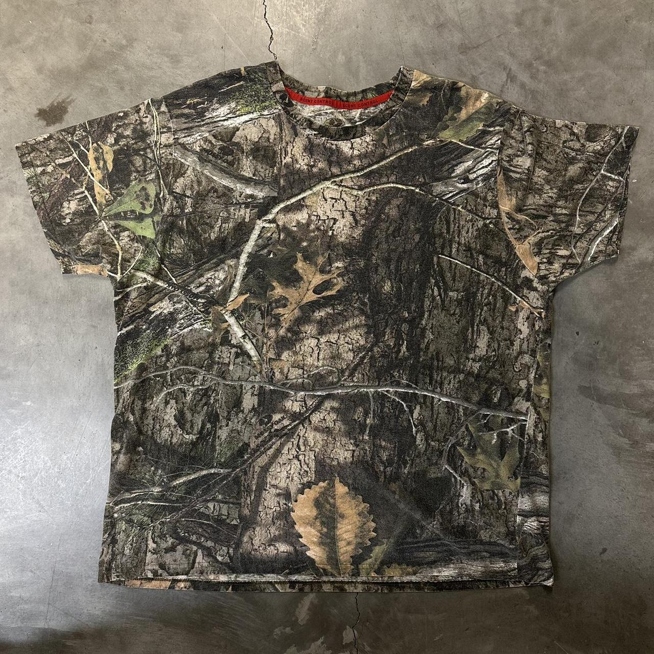 Faded Mossy Oak Shirt - Depop