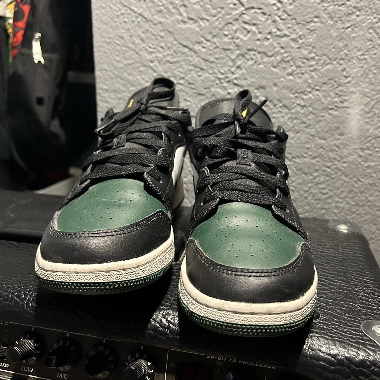 Green Jordan 1 lows dunks Size 7y Comes with the... - Depop