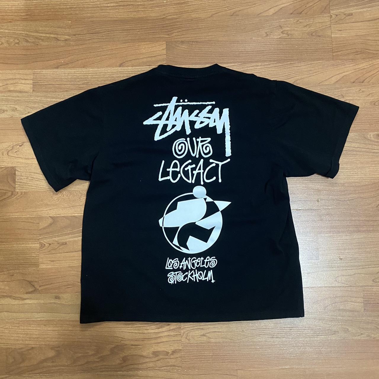 stussy hopper shirt size medium. Worn once still... - Depop