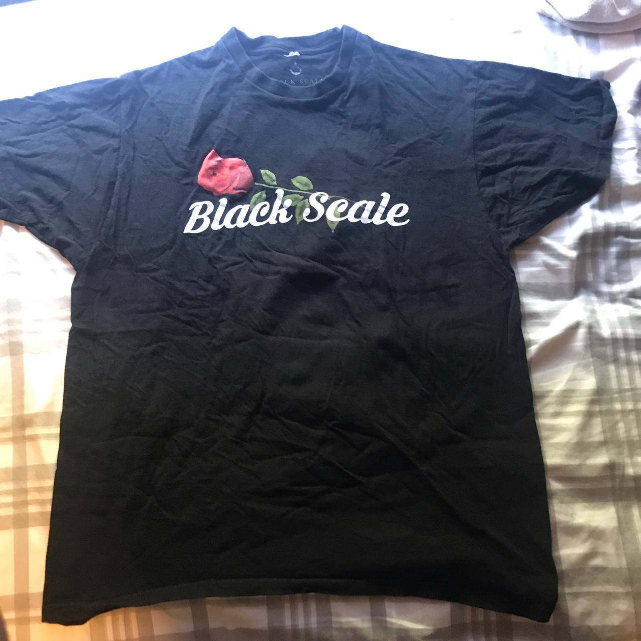 XL Black Scale designer shirt - Depop