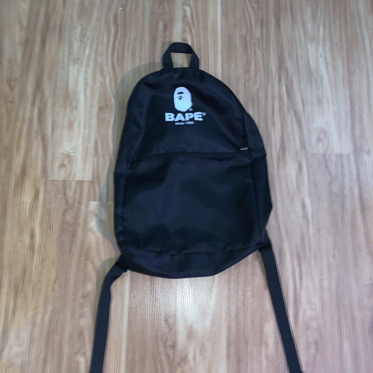 bape backpack white