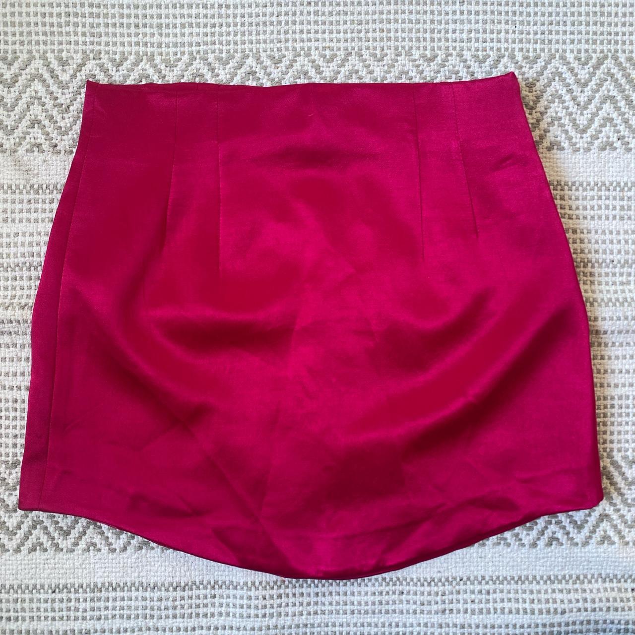 Zara Women's Pink Skirt | Depop