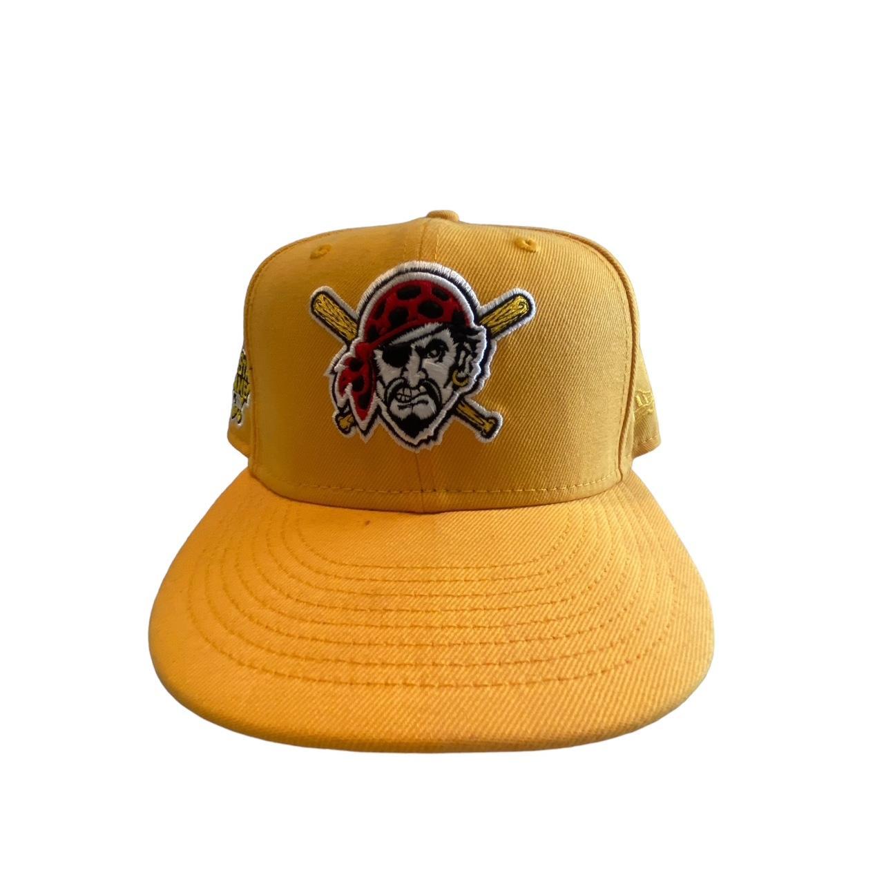Pittsburgh Pirates yellow fitted hat with red - Main Image