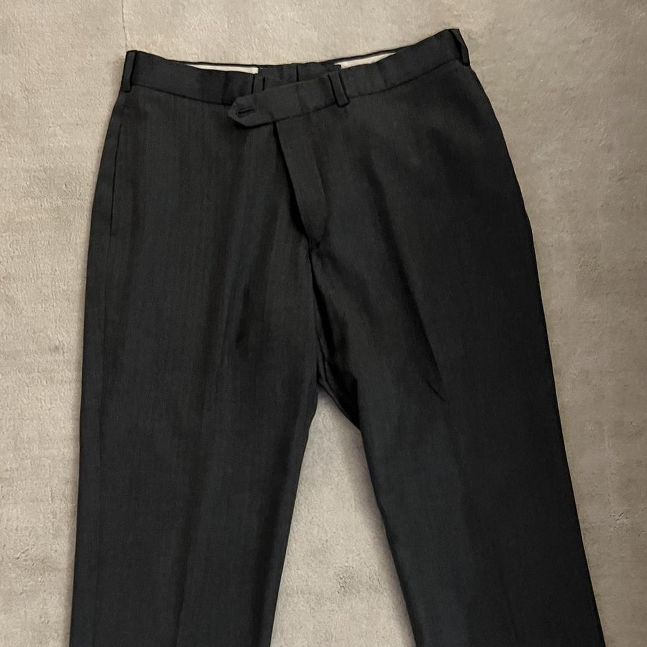 Men's Grey Tailored-trousers 