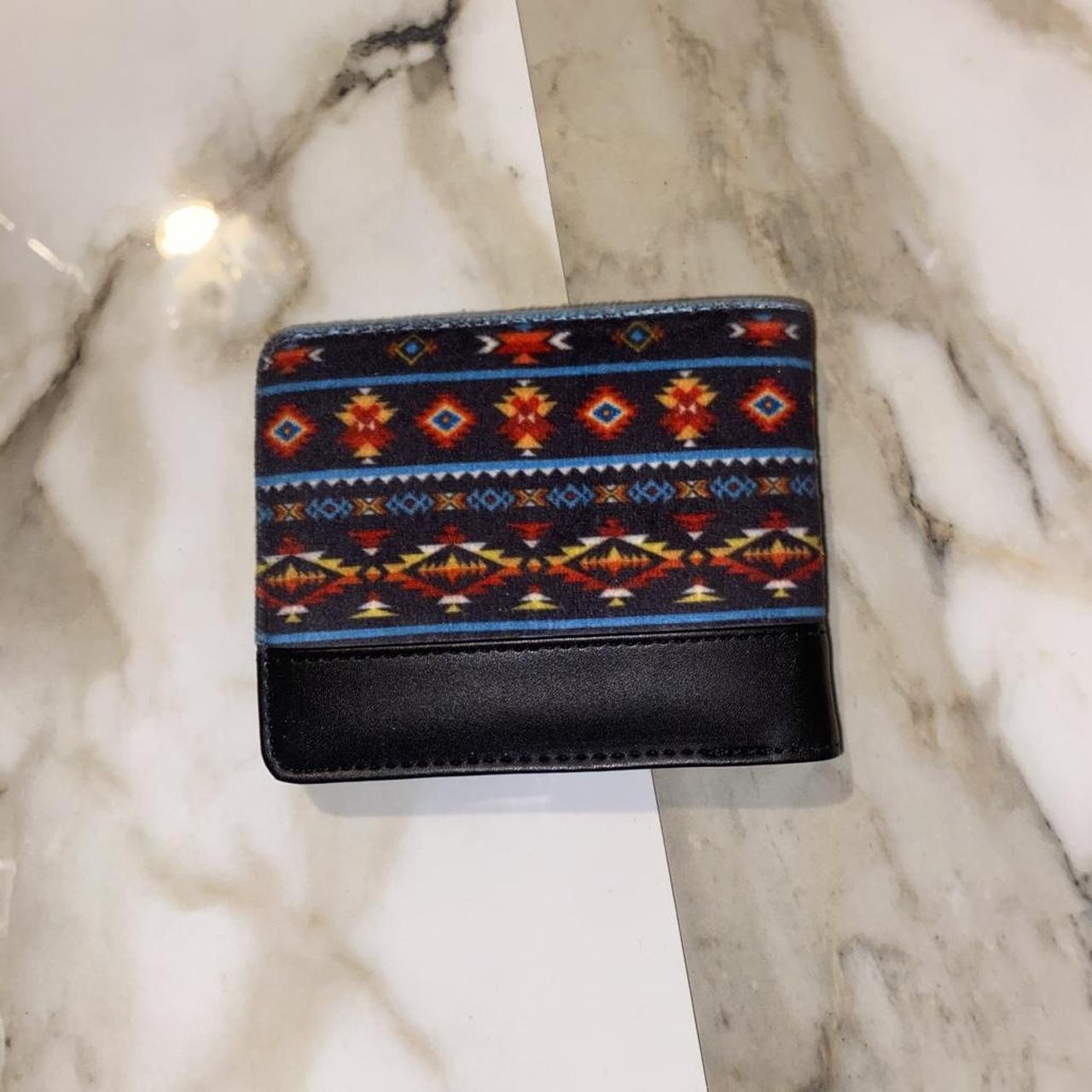 Men's Wallet - Multi/Black – Aztec pattern wallet… - image 3