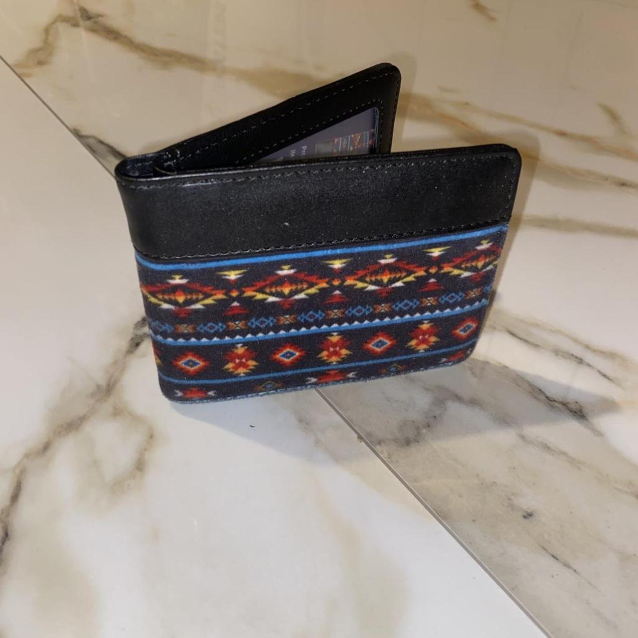 Men's Wallet - Multi/Black – Aztec pattern wallet… - image 1