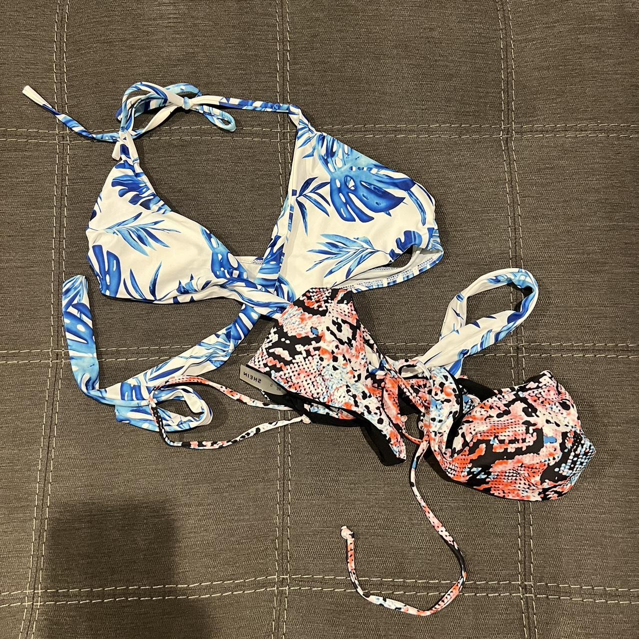Wrap Bikini Tops BOTH Message me if you’re... Depop