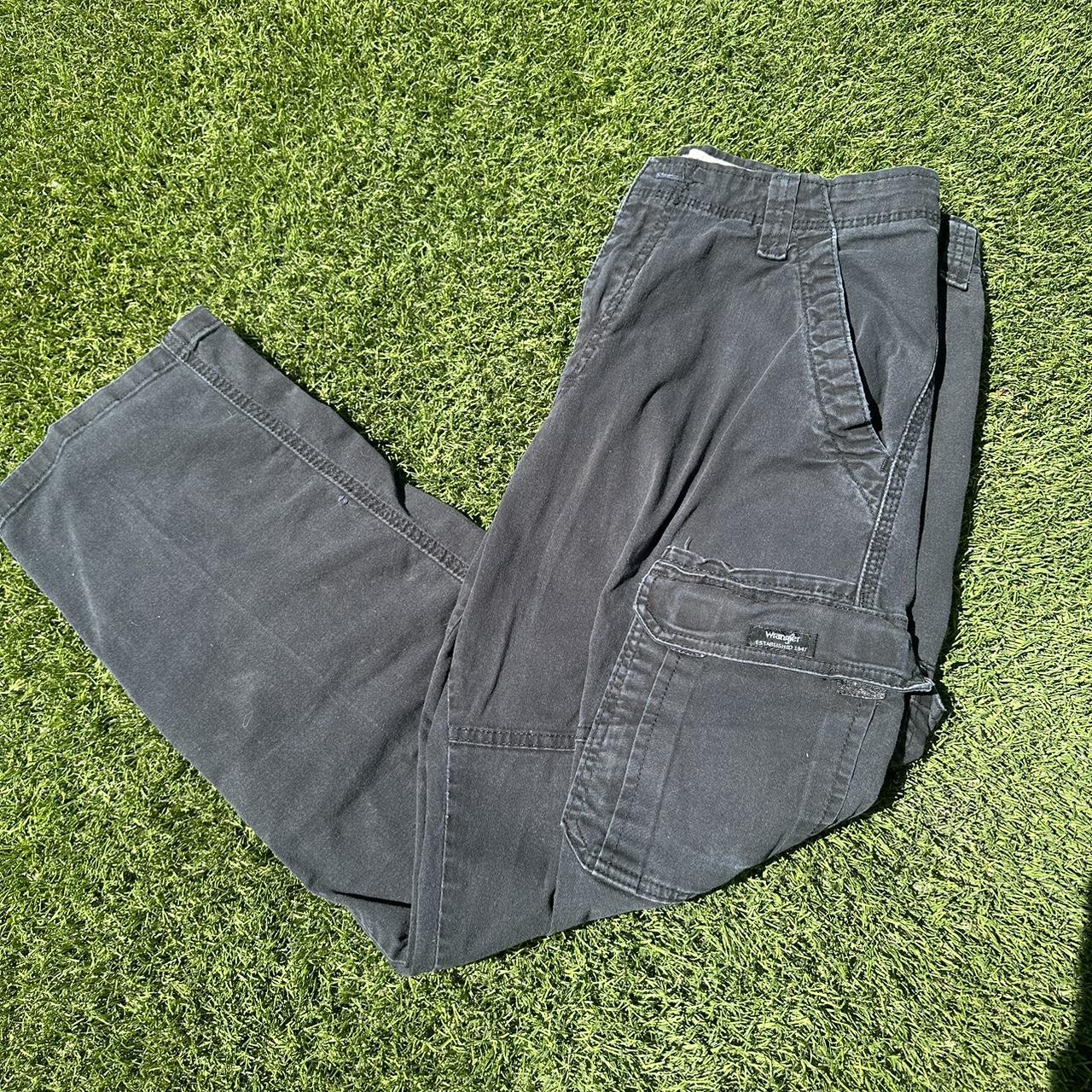 Wrangler Men's Black Trousers | Depop