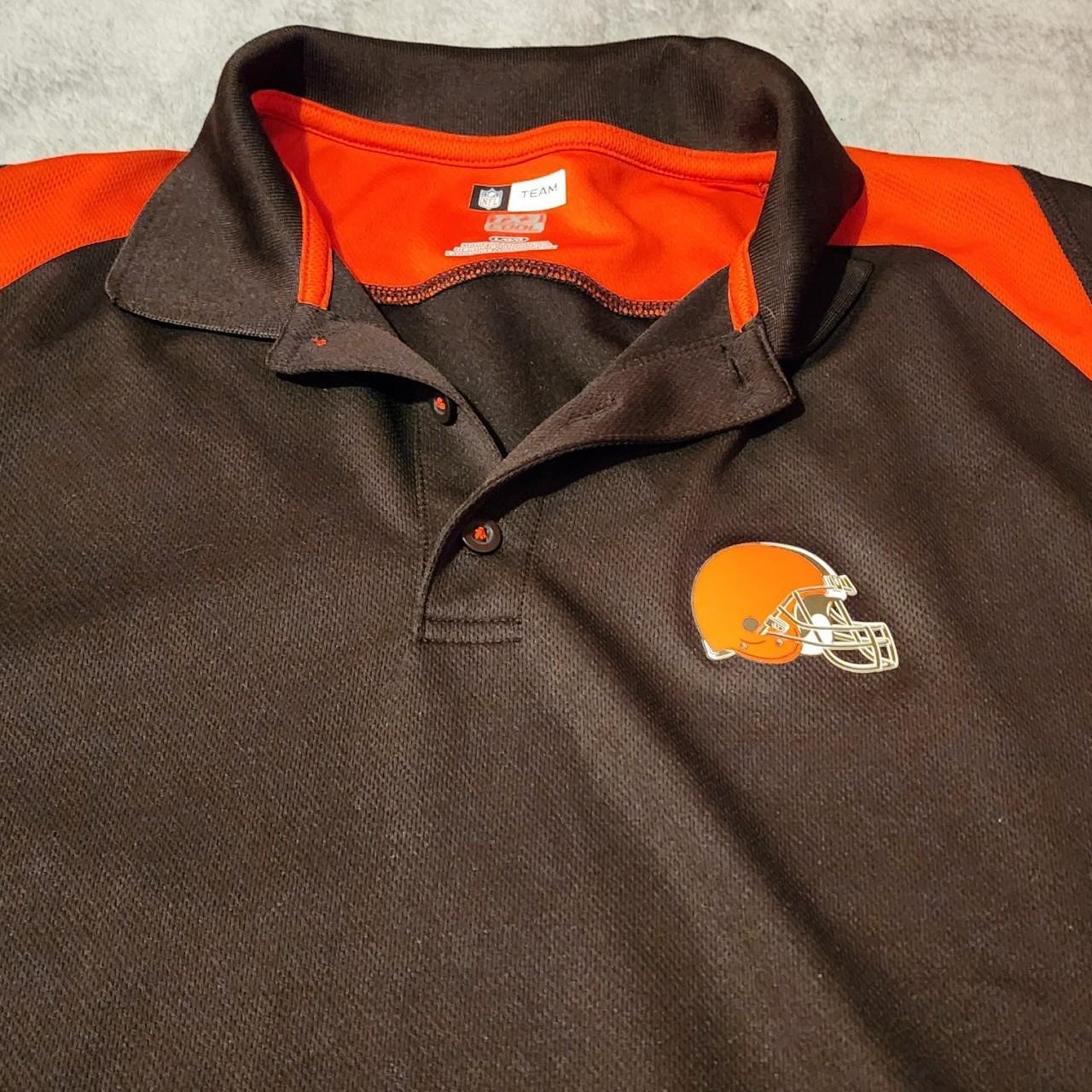 cleveland browns men's polo shirt