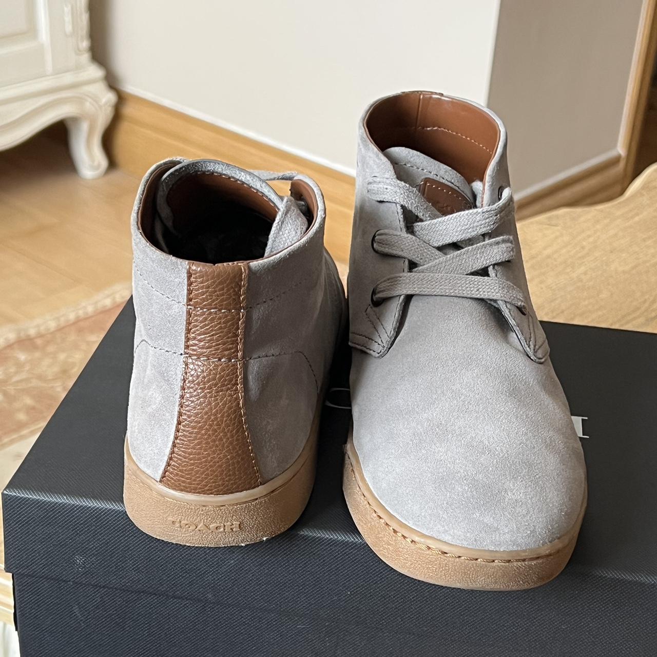 Coach hot sale grey boots