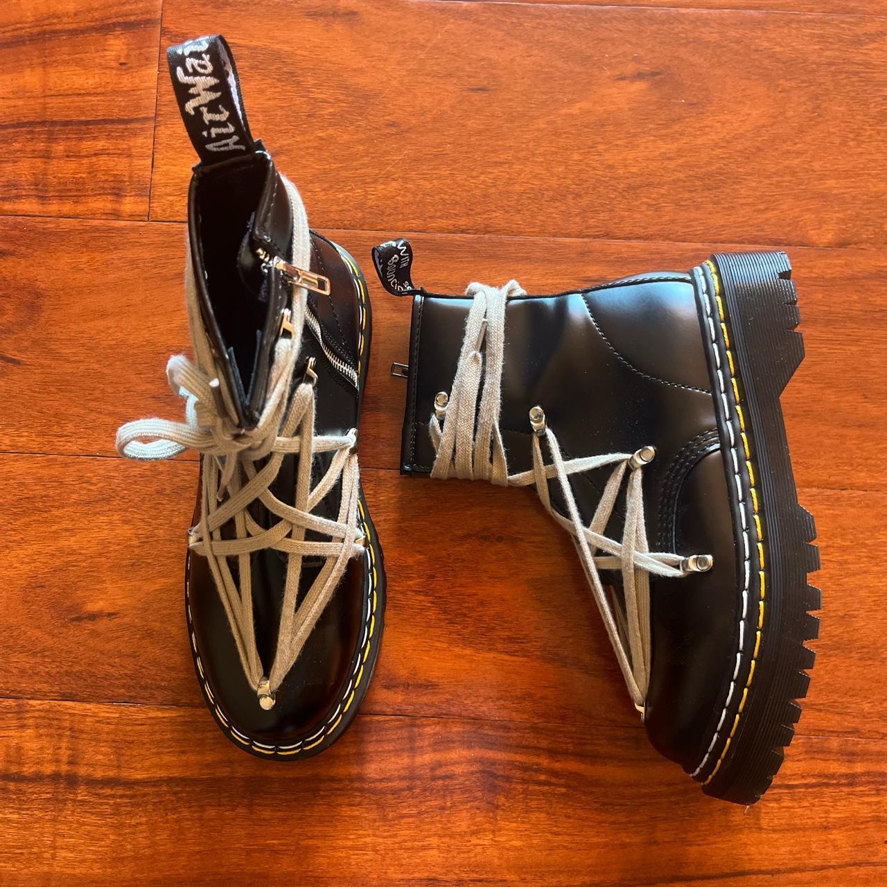 Dr. Martens x Rick Owens 1460 Bex Leather Lace Up... - Depop