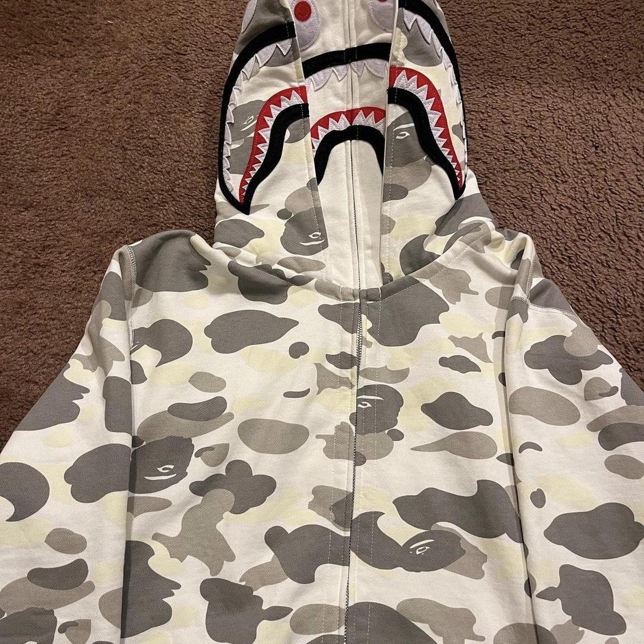 Double hooded bape zip up Size M $250 - Depop