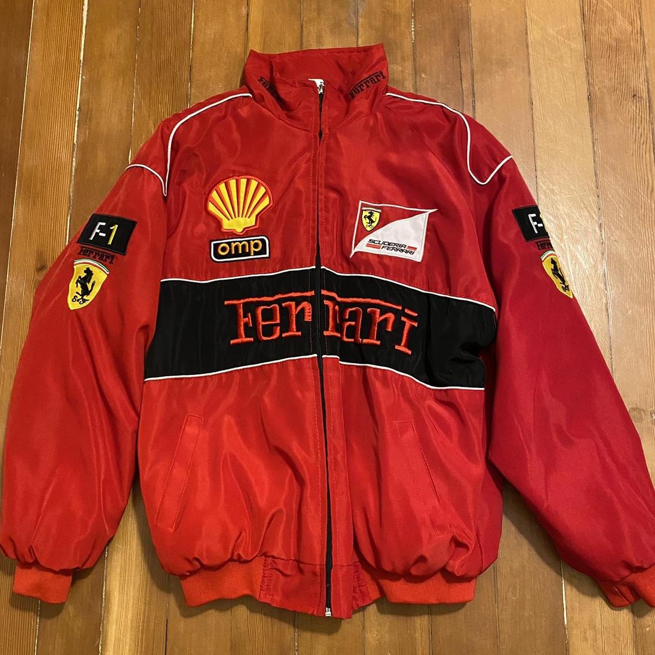 Ferrari Men's Red and Yellow Jacket | Depop