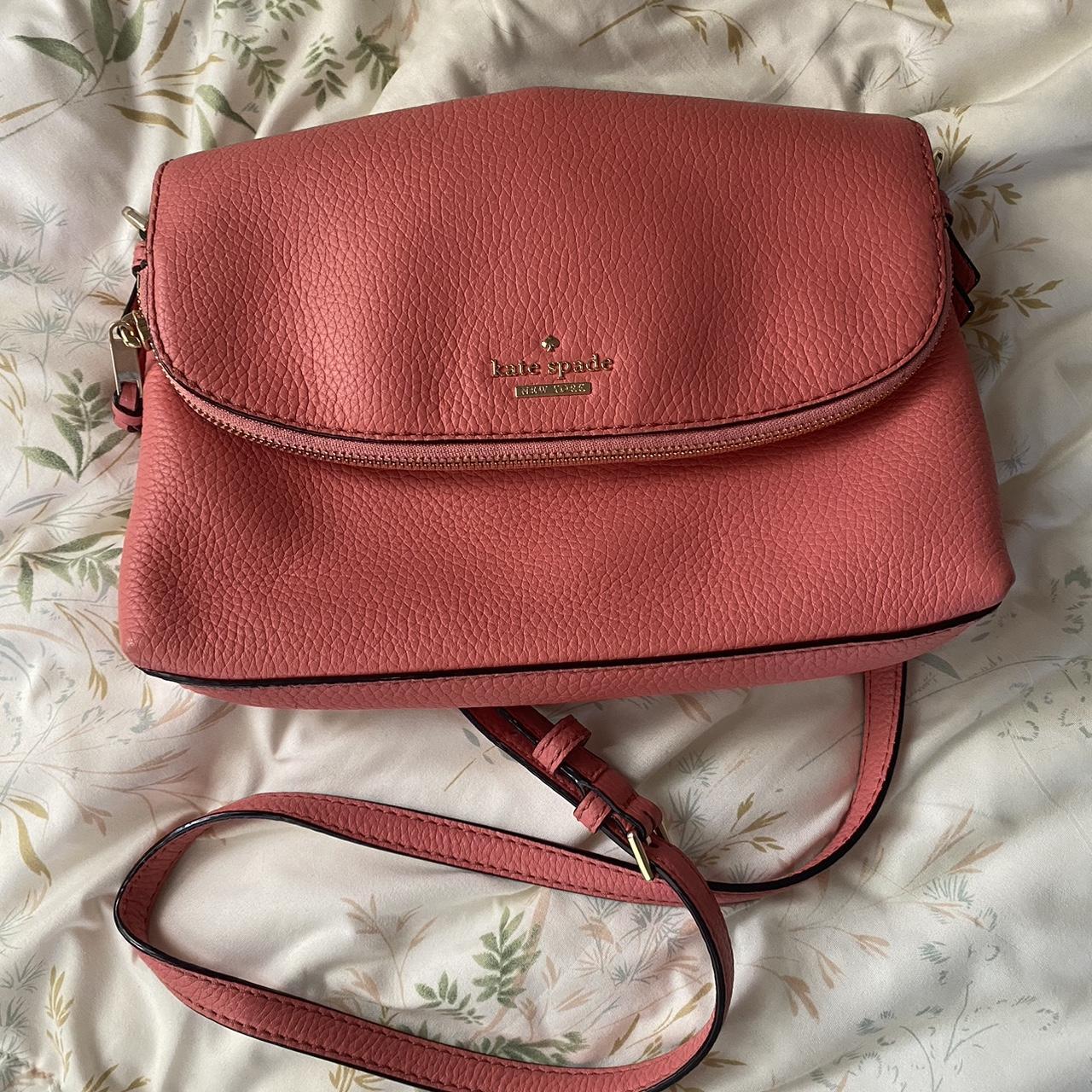 KATE SPADE deals salmon's color Leather Handba