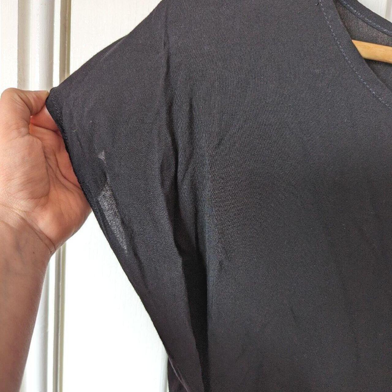 Forever 21 Black Short Mini Skater Dress Tie Belt... Depop