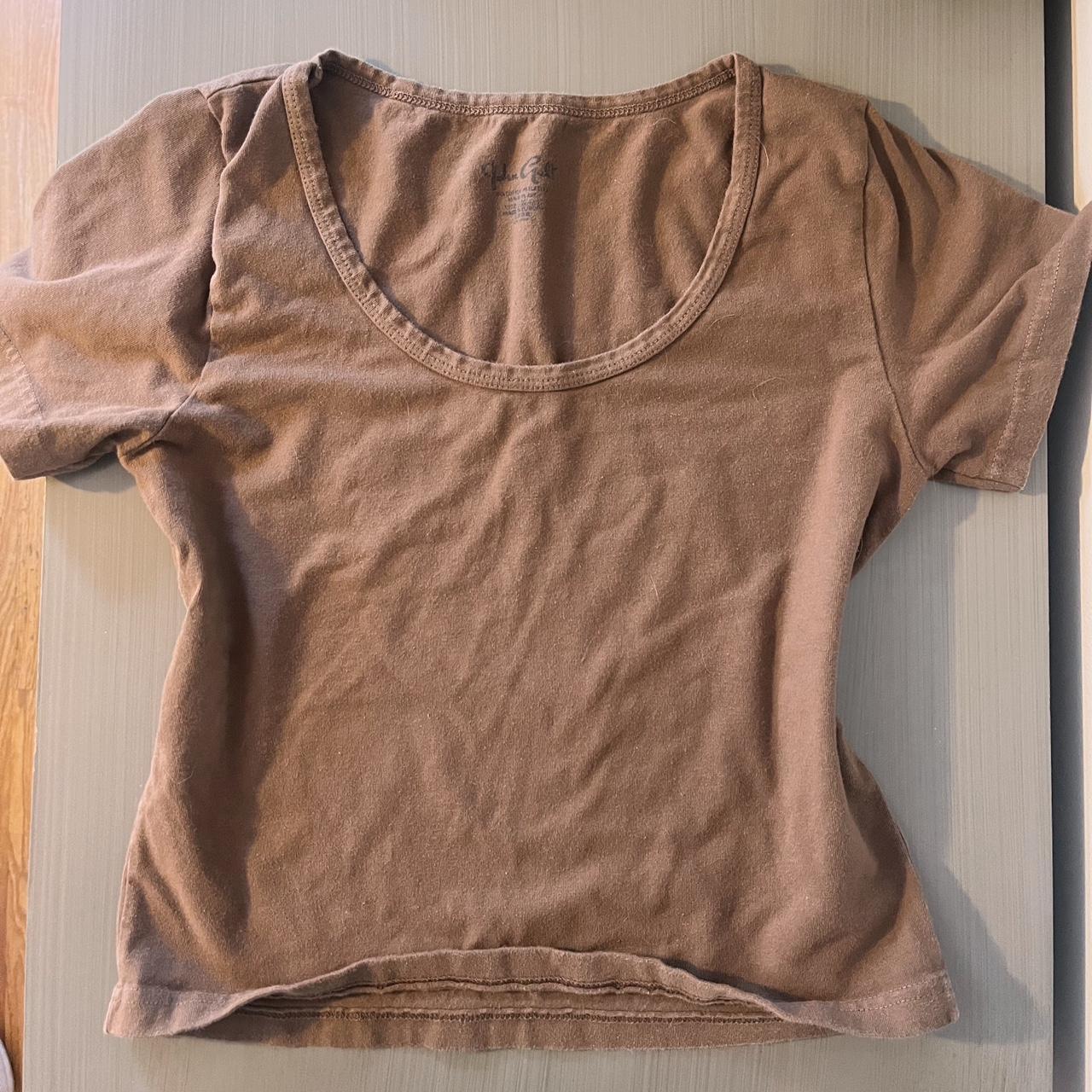 brandy Melville brown zelly top 🤍 condition used... Depop