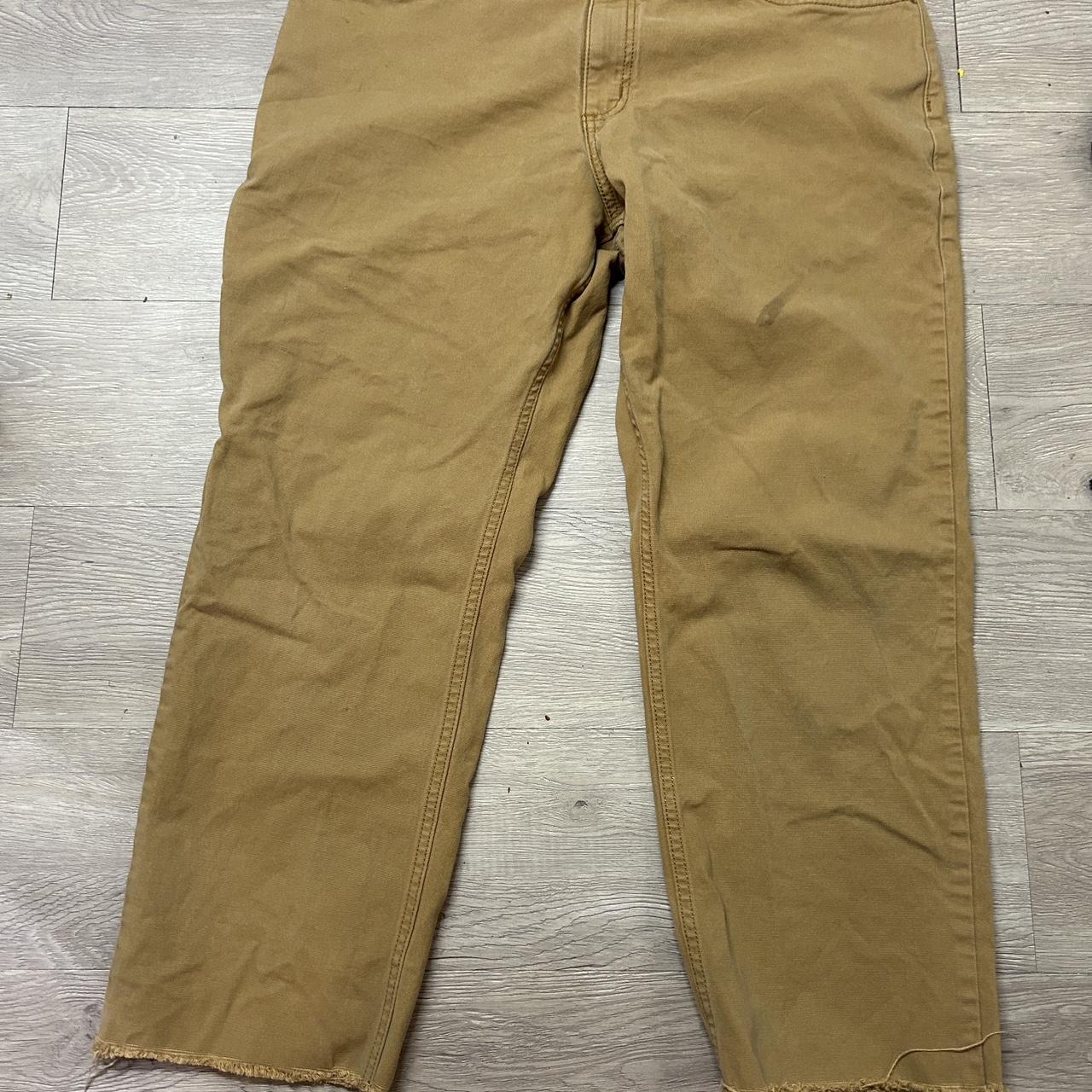 Carhartt brown pants size 36,28. Although the pants... - Depop