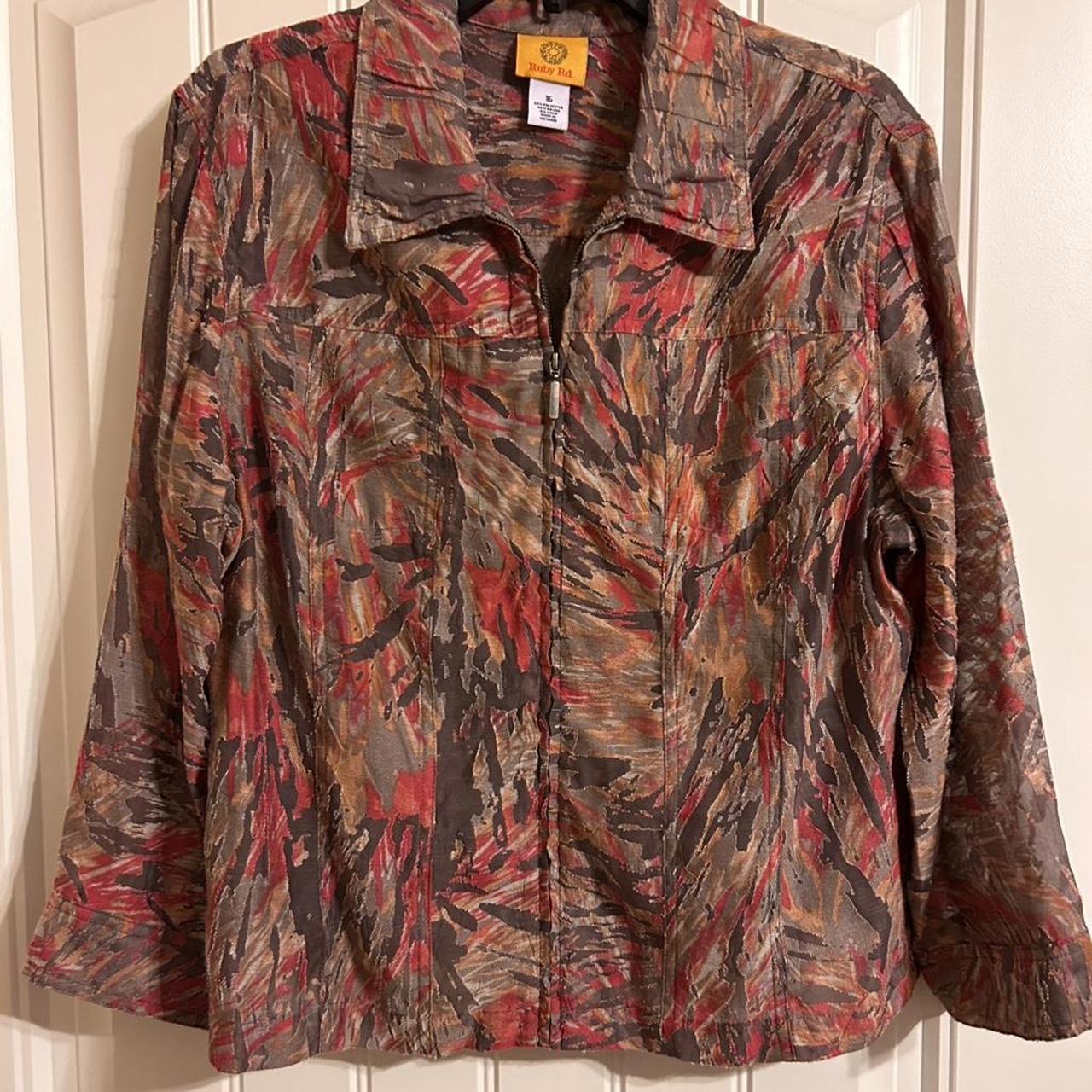 Ruby Rd. Women's Lightweight Jacket - Multi/Brown… - image 2