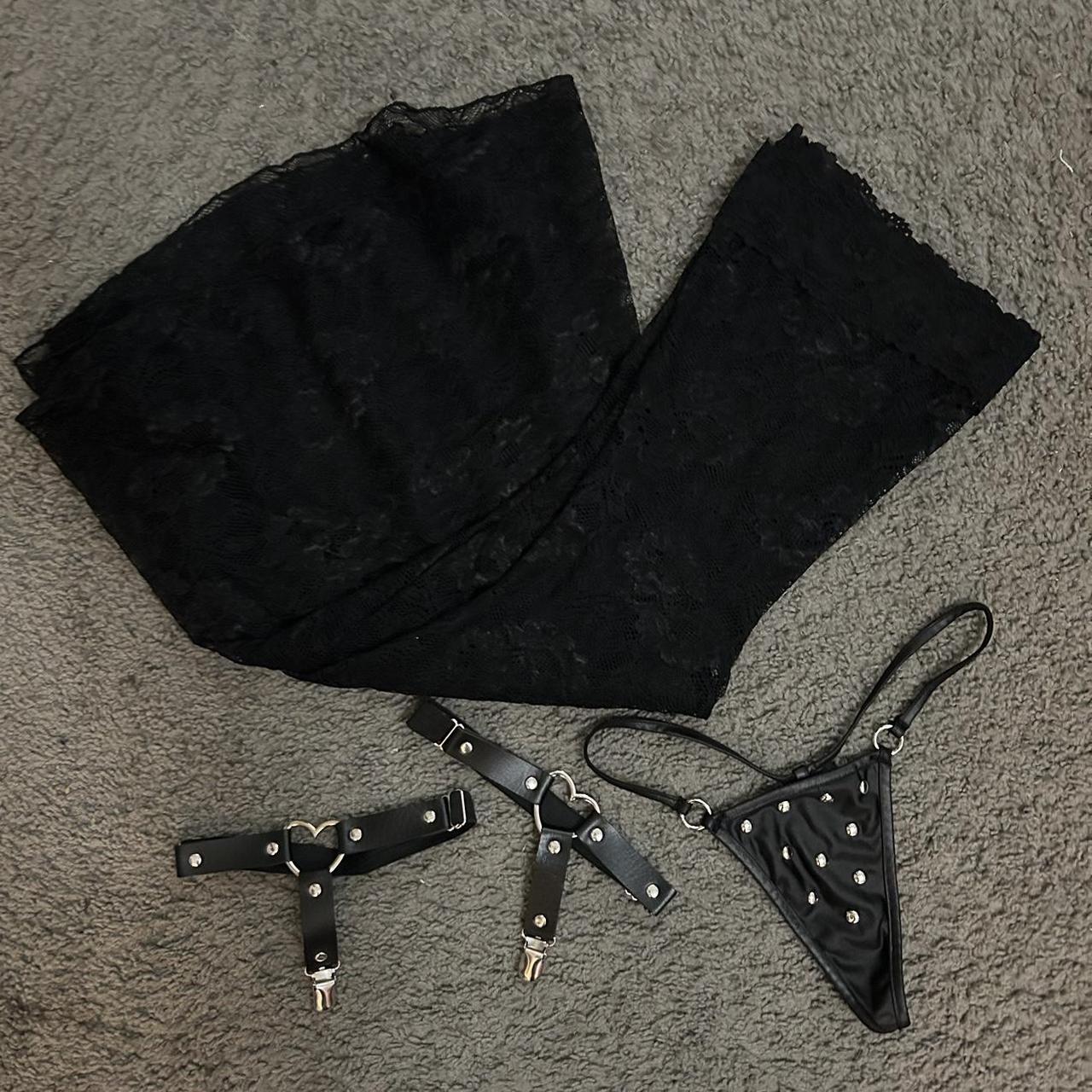 bundle of gothic lingerie includes never worn... Depop
