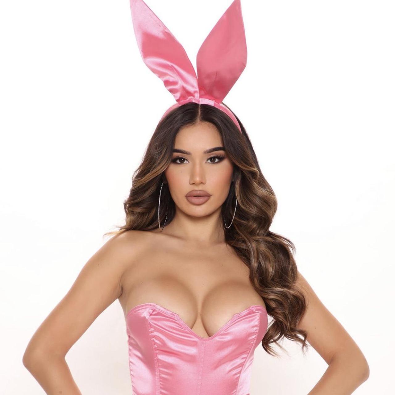 Pink Playboy Bunny Costume Comes With Ears And Depop   P0 