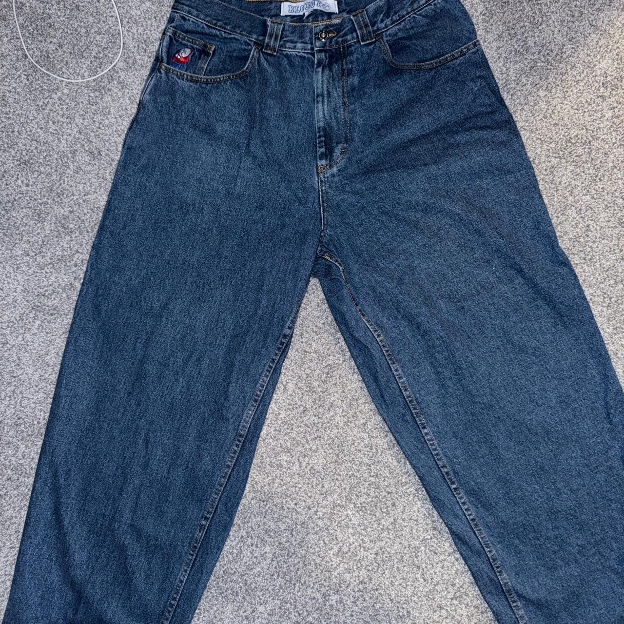 Polar big boys jeans BAGGY Like new Dark blue Leg... - Depop