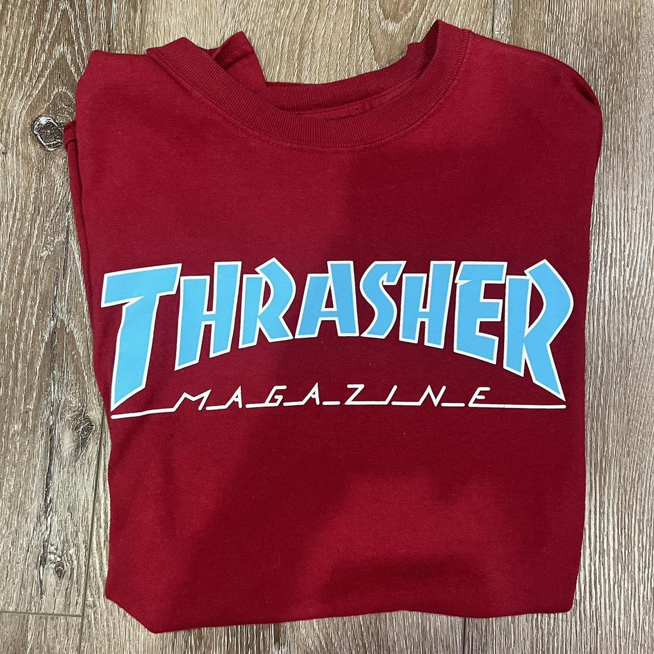 Pink and clearance blue thrasher shirt