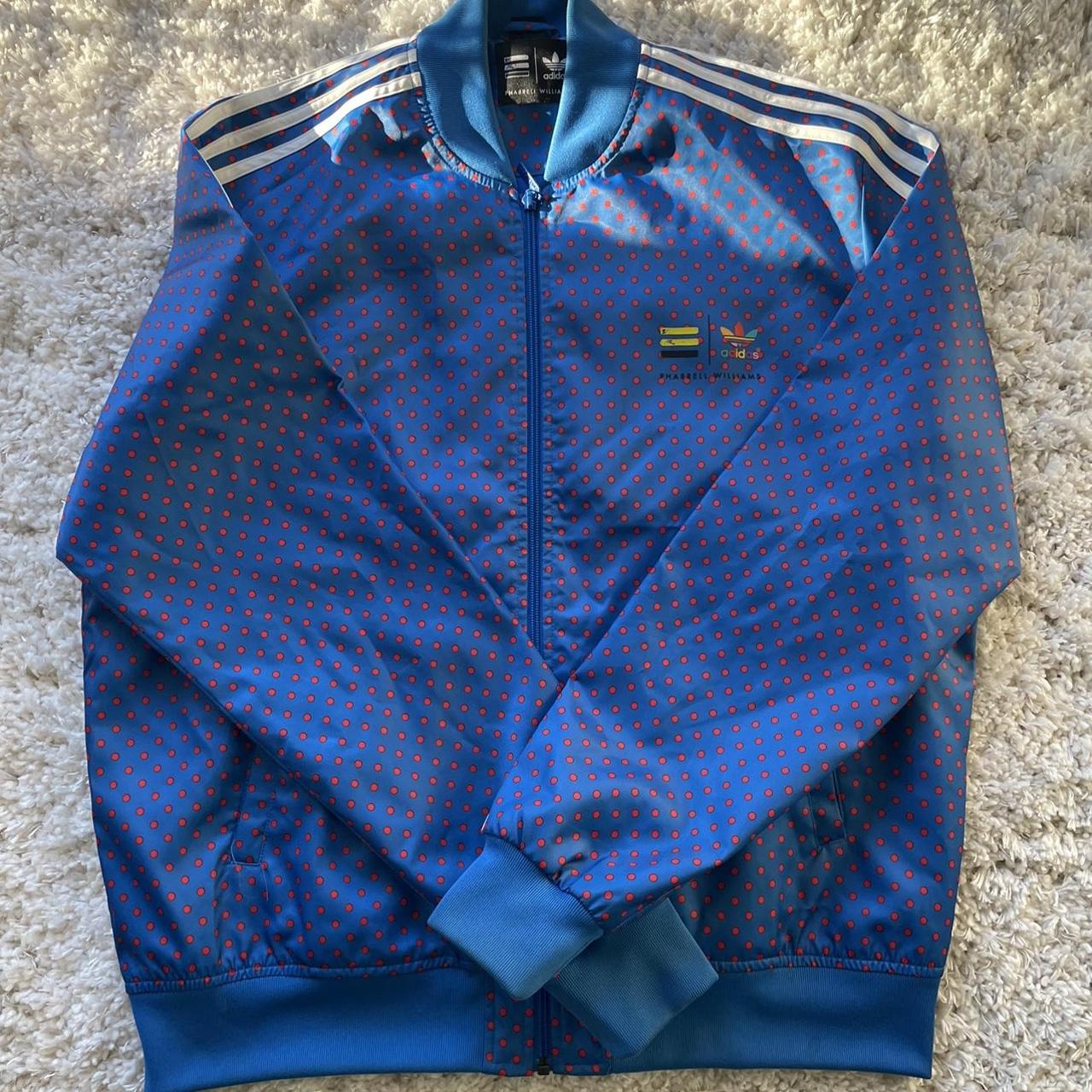 Adidas x Pharrell Williams green/blue bomber jacket. - Depop