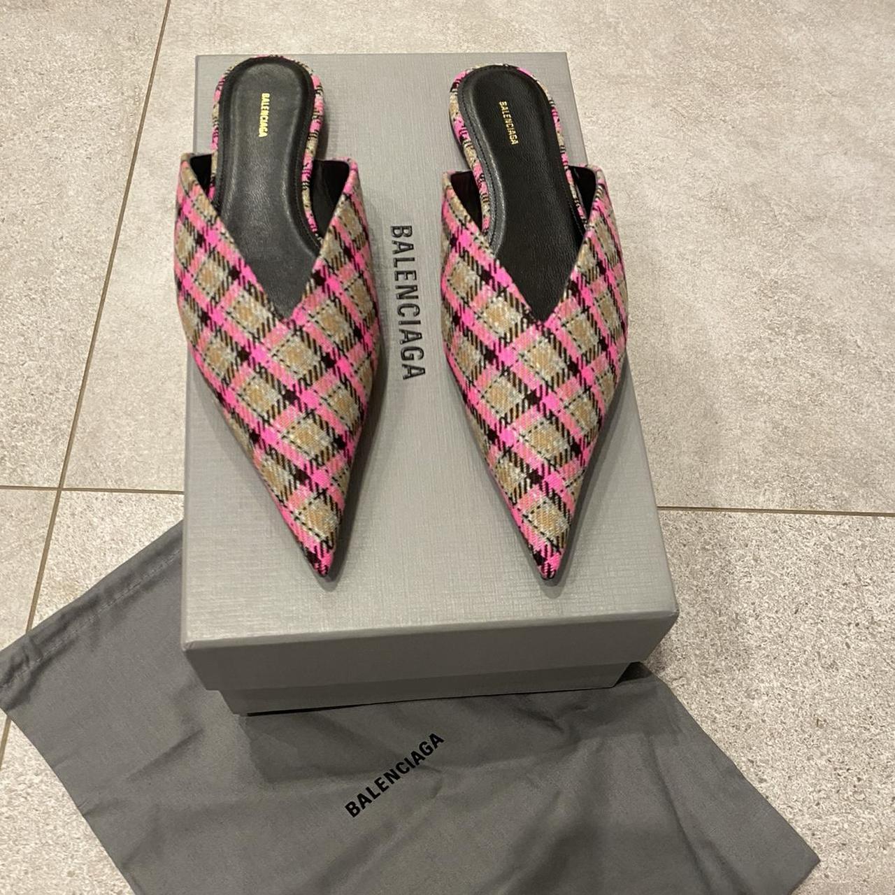 Balenciaga knife point houndstooth print selling Depop