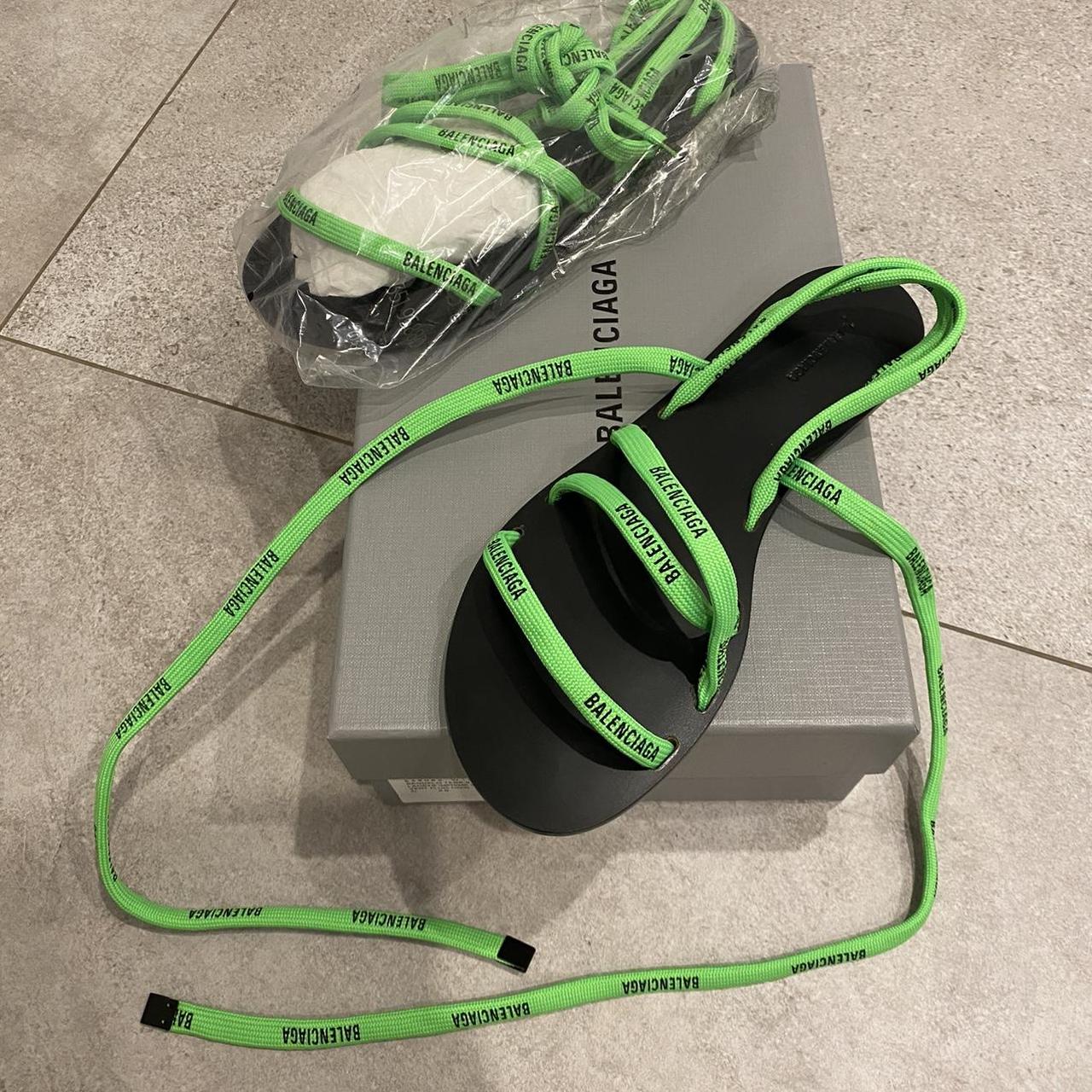 Balenciaga flat sandals never worn size IT38 Depop