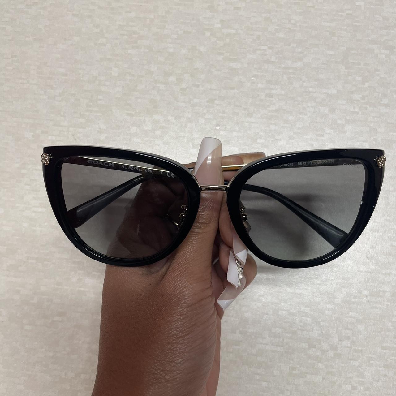 AUTHENTIC COACH SUNGLASSES BLACK FRAME BLACK SUN. Depop