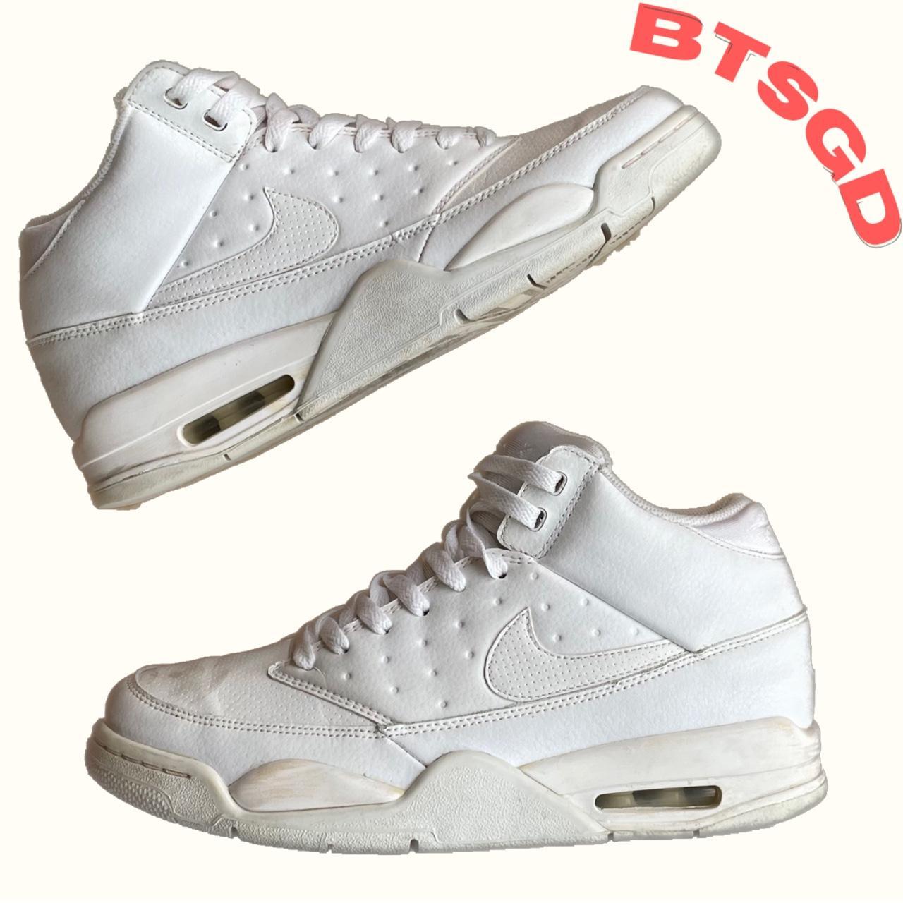 white nike air flight