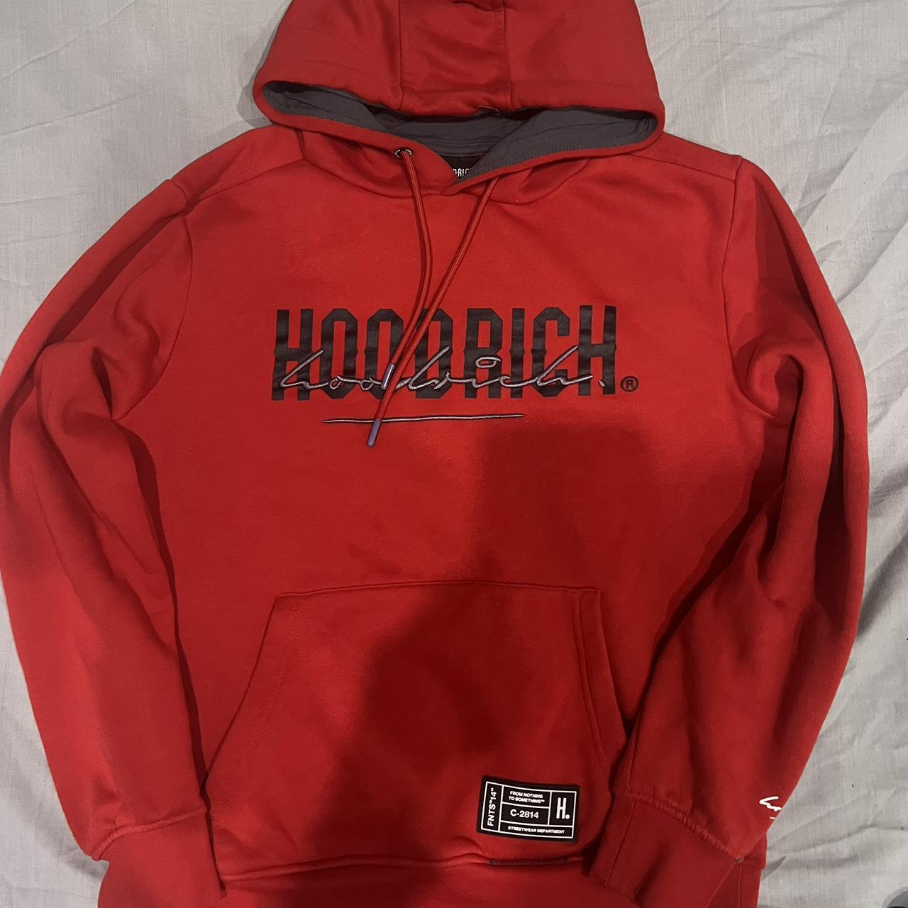 Hoodrich Men's Red and Black Top | Depop