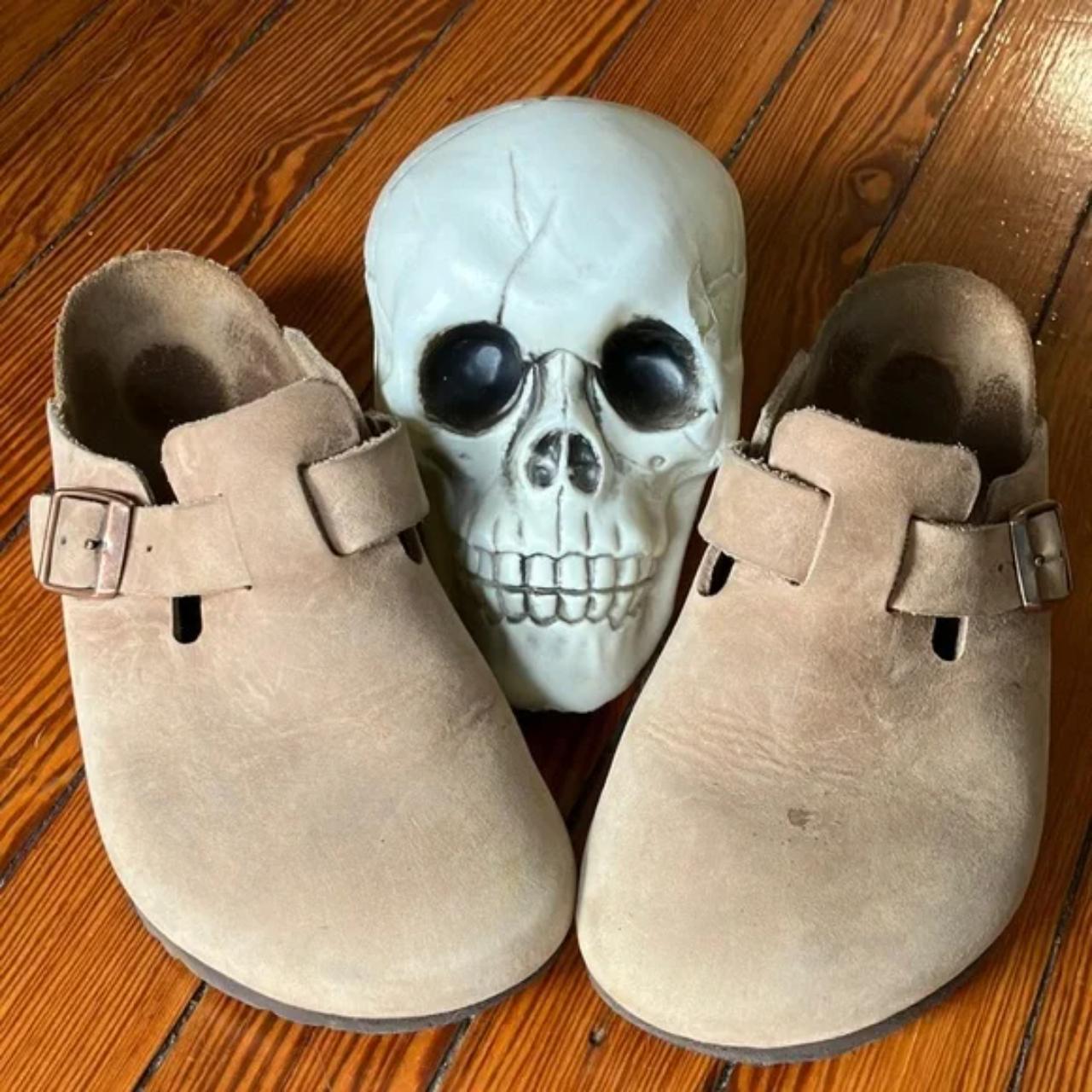 birkenstock clog taupe suede
