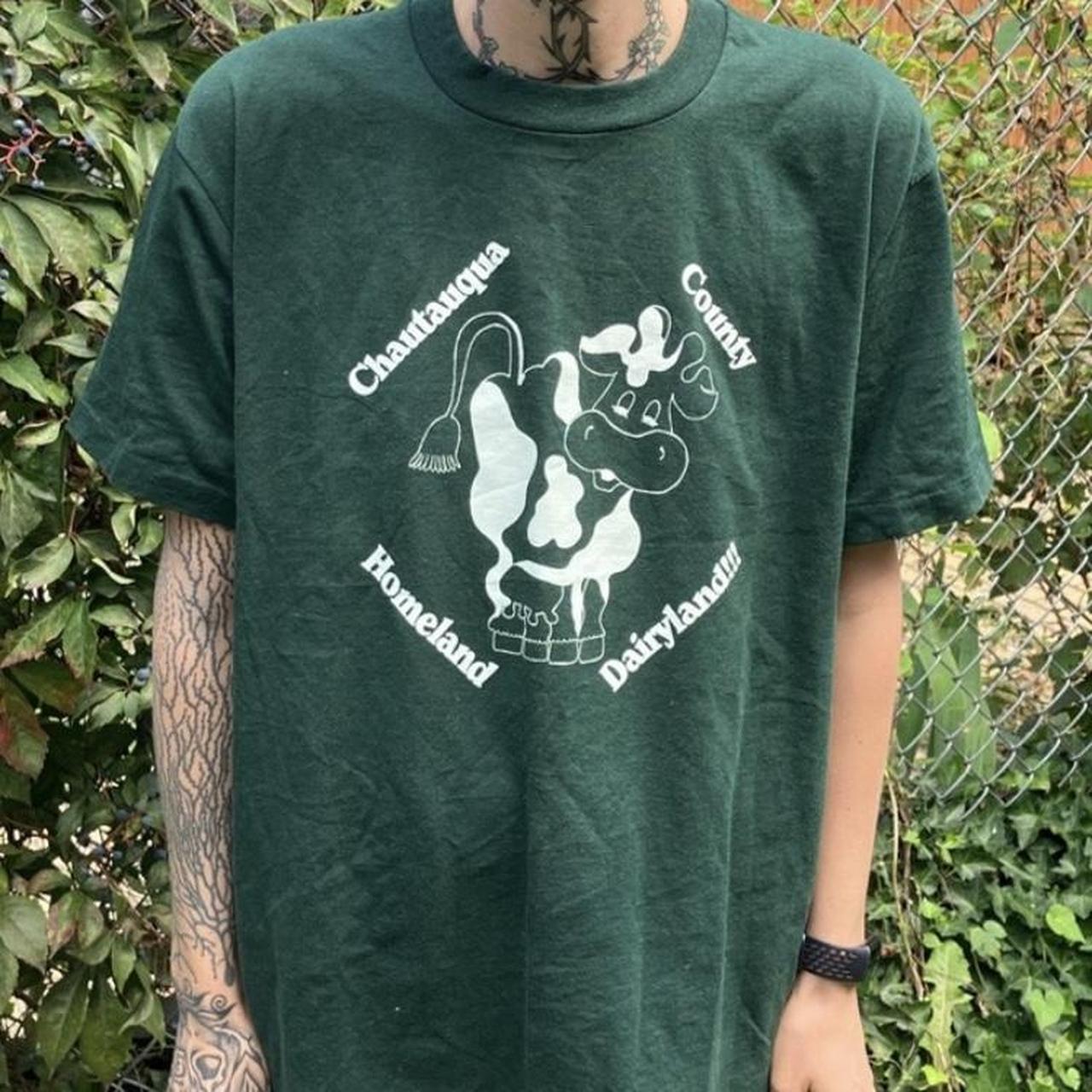 White/green New York shirt ( size small) - Depop