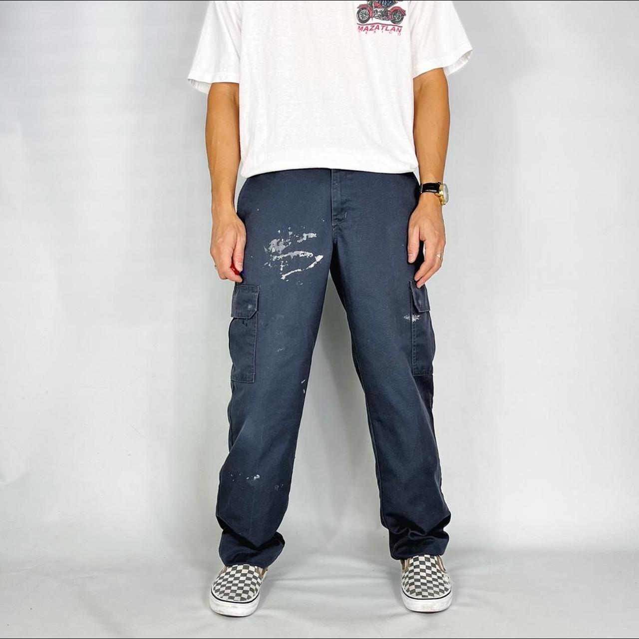 Dickies Cargo Pants• Dark grey Dickies workwear... - Depop