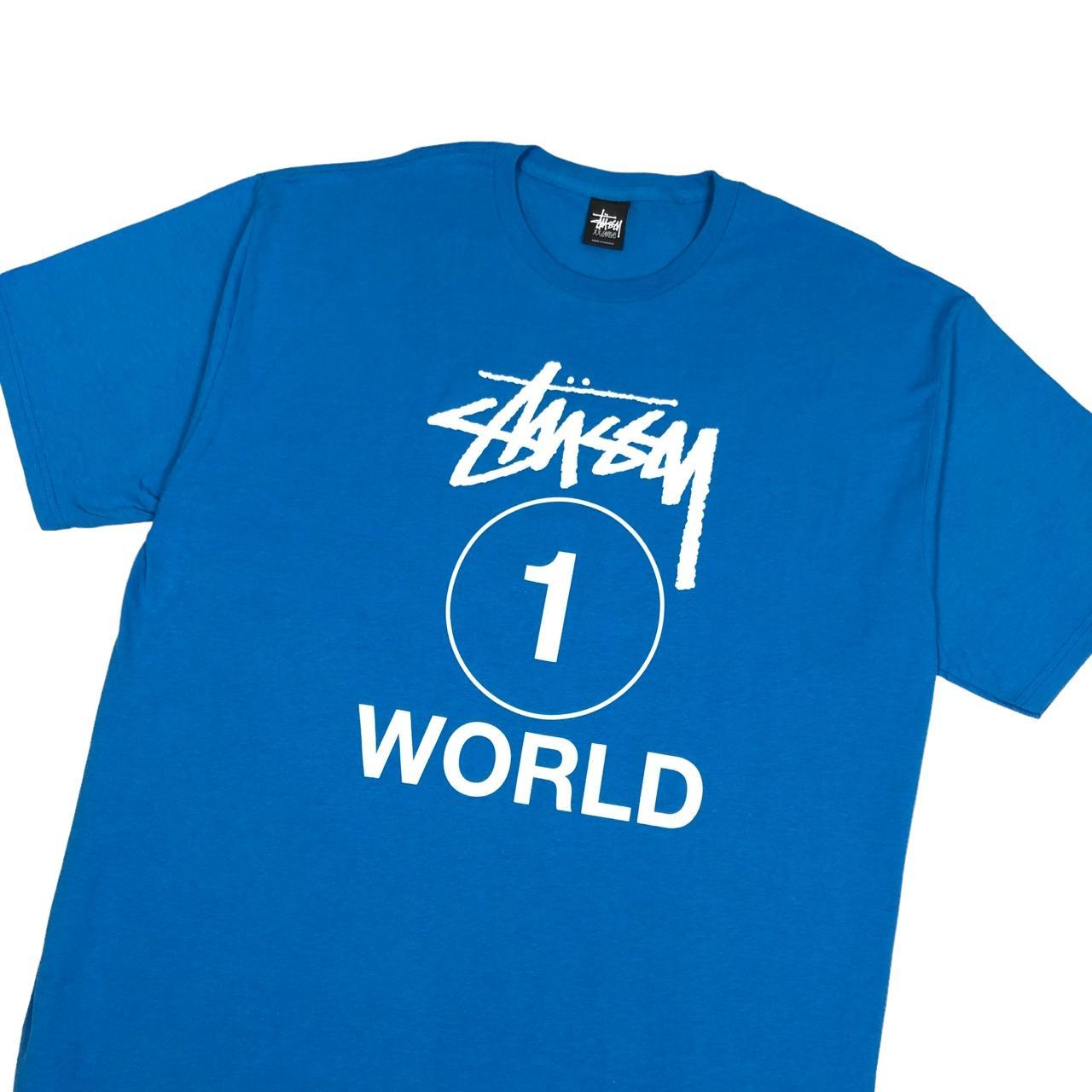 Stussy TShirt • Blue Stüssy crewneck top. Stüssy... Depop