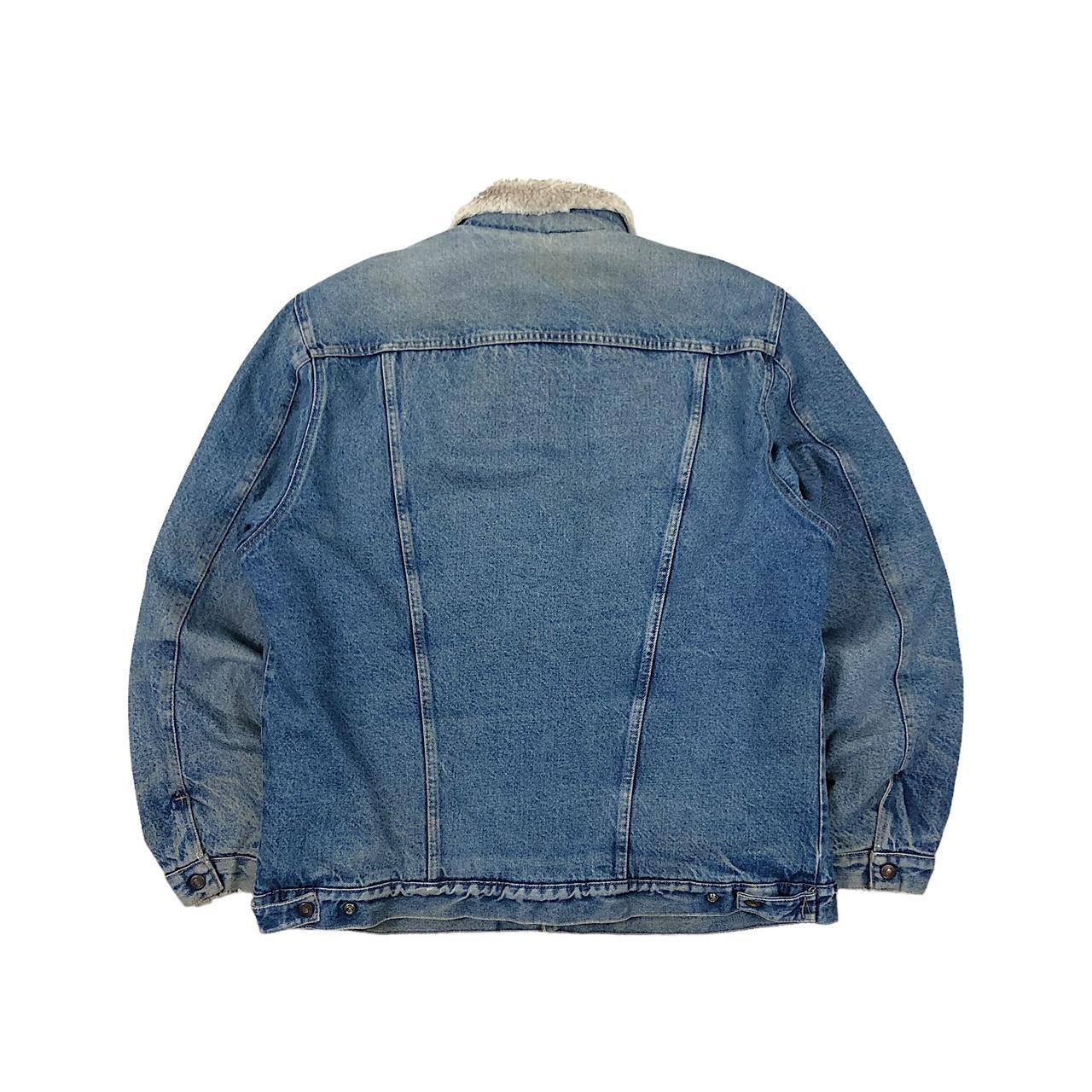 Wrangler Denim Jacket • Wrangler denim sherpa... - Depop