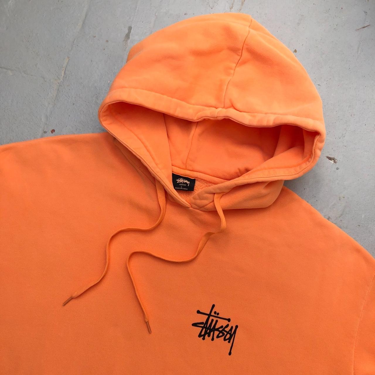 Stussy Hoodie • 🐉 Orange Stüssy hoodie/... Depop
