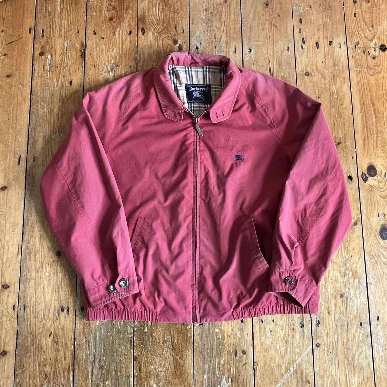 Burberry jacket mens pink deals