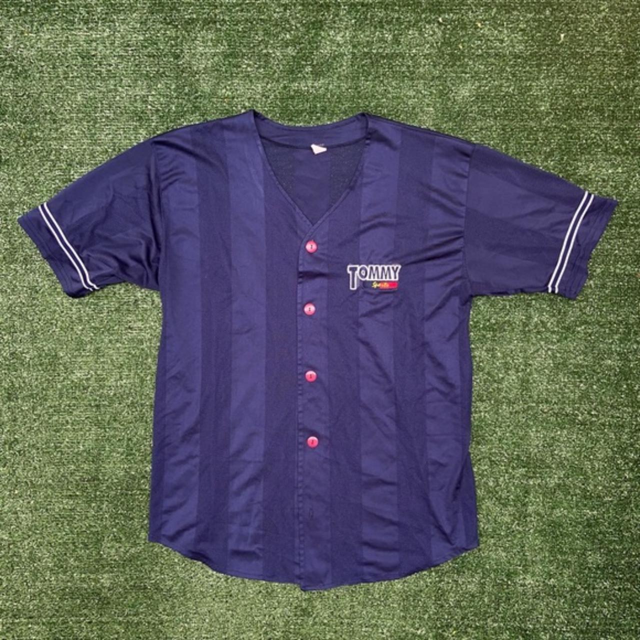 tommy hilfiger baseball jersey