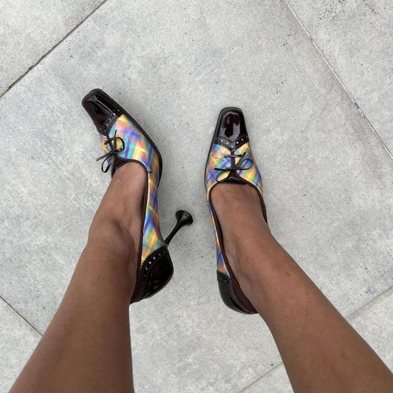 MIU MIU 1999 runway Heels Size 40 Small rip but | Depop