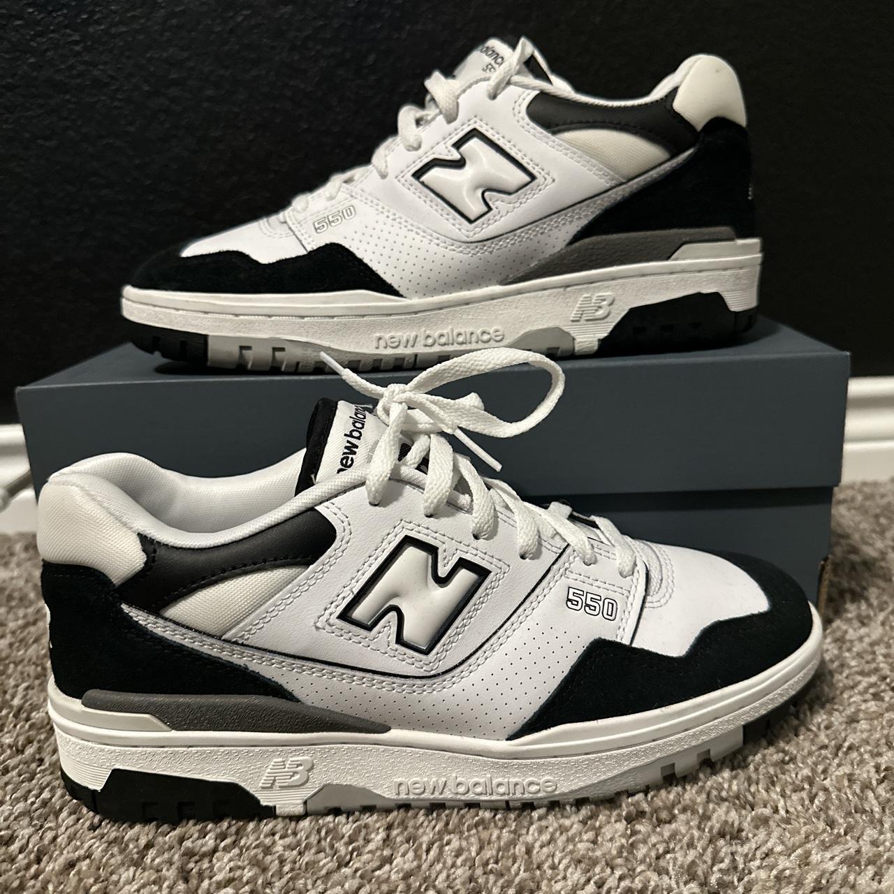 new balance grey black white
