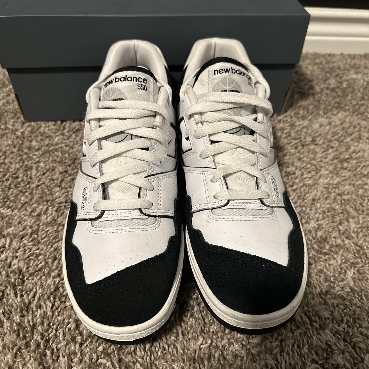 new balance grey black white