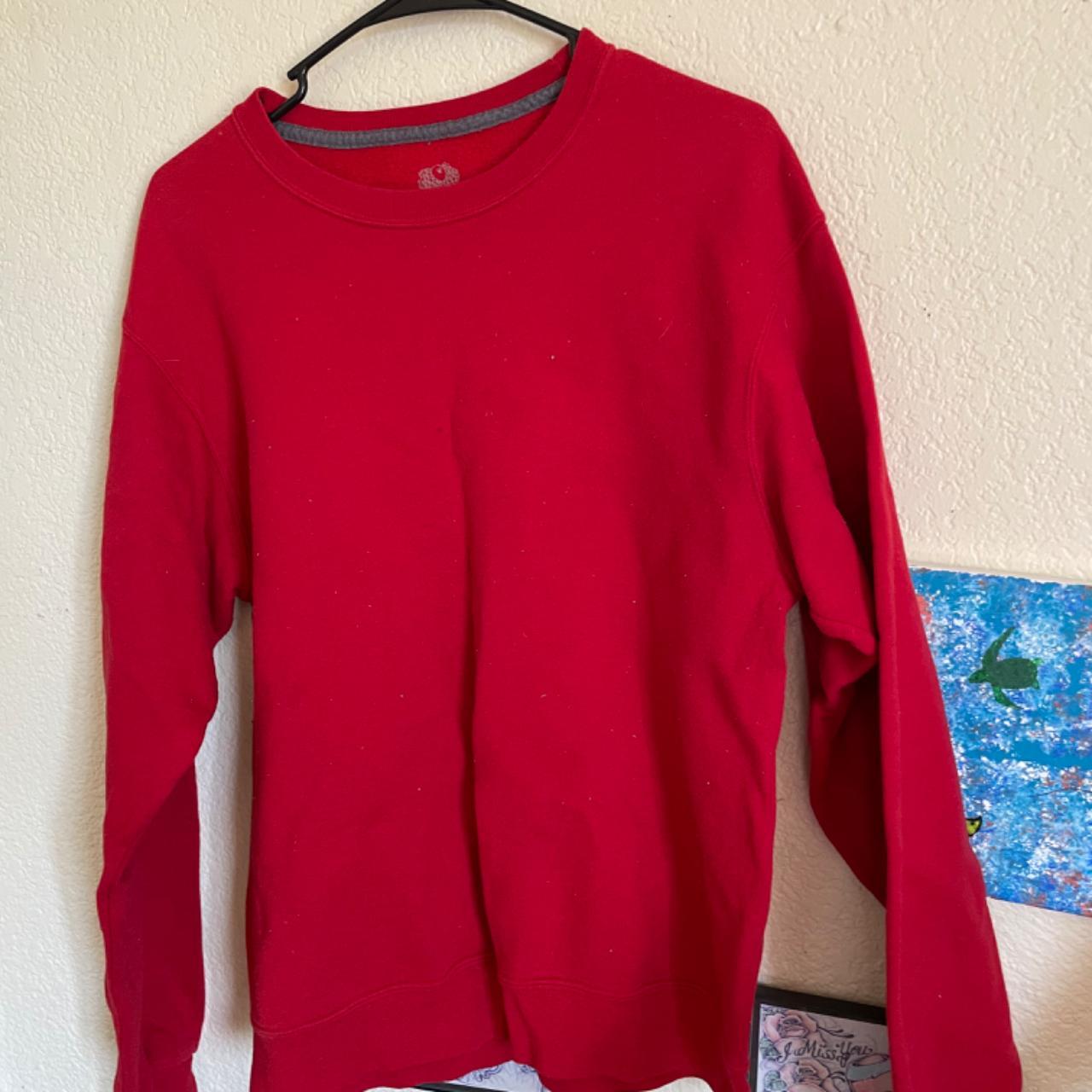 Red fruit of the loom sweatshirt Clearance