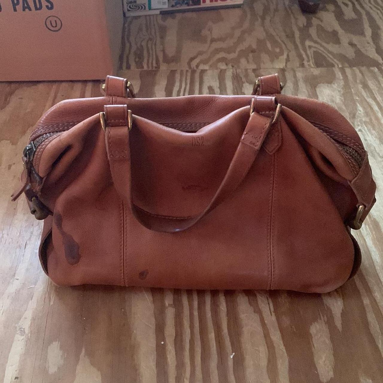 Madewell Glasgow Satchel brown leather with Depop