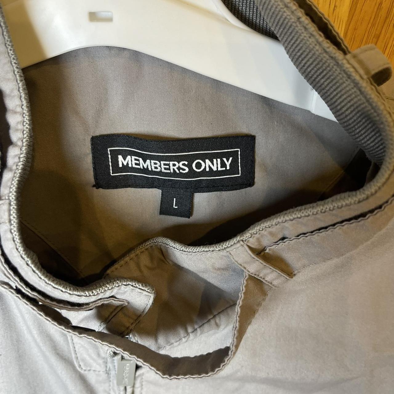 Members Only Men's Grey Jacket | Depop
