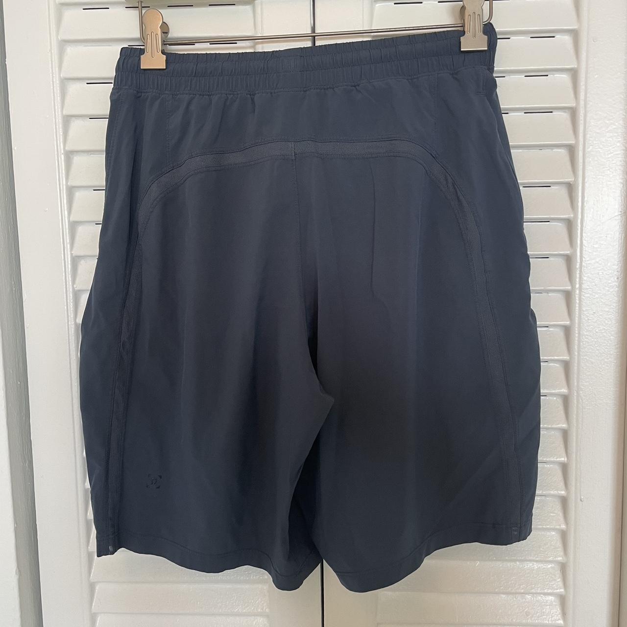 Lululemon Men's Blue and Navy Shorts | Depop