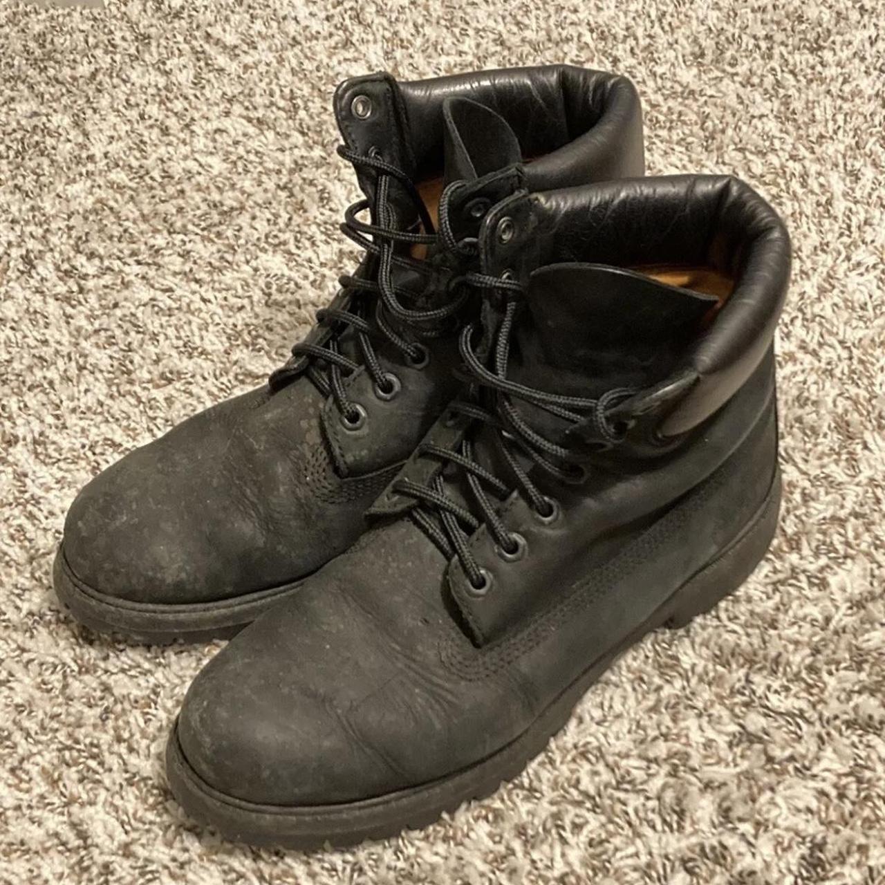 timberland black walking boots