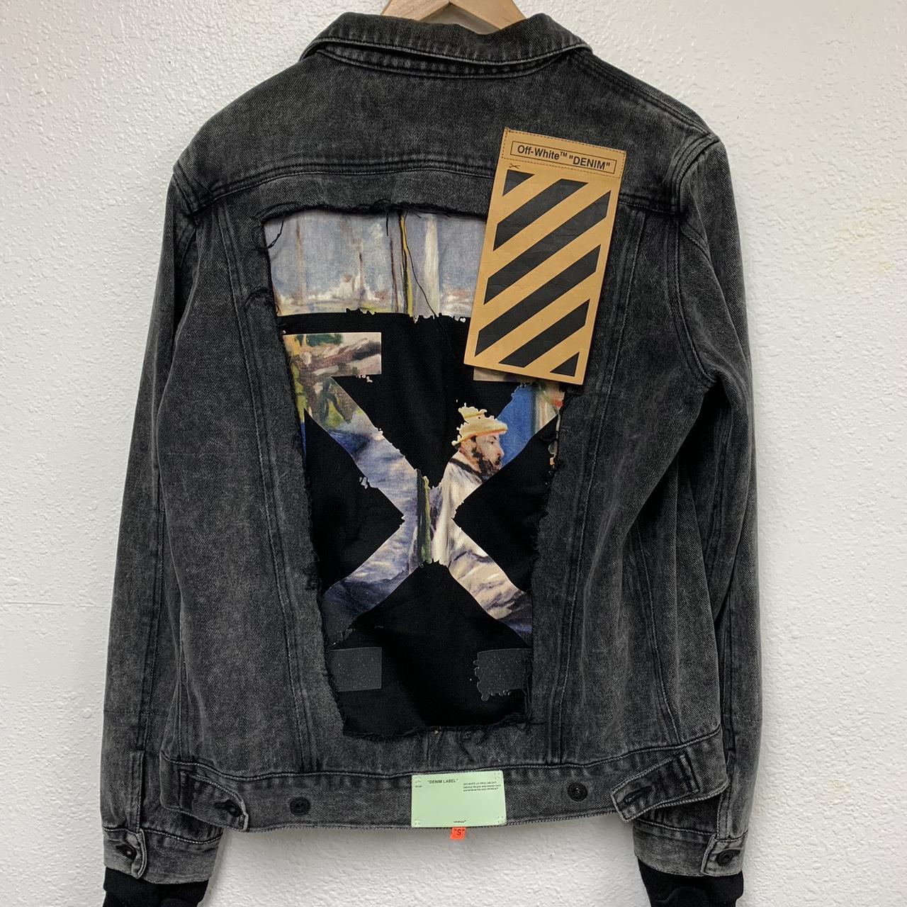 Off white oil shop painting denim jacket